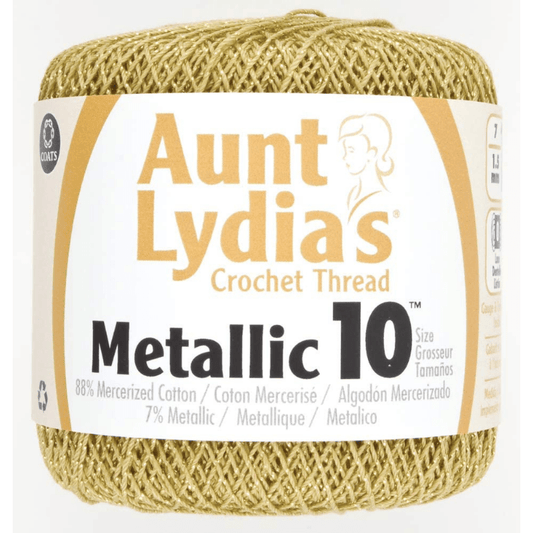 Metallic Crochet Thread, Gold