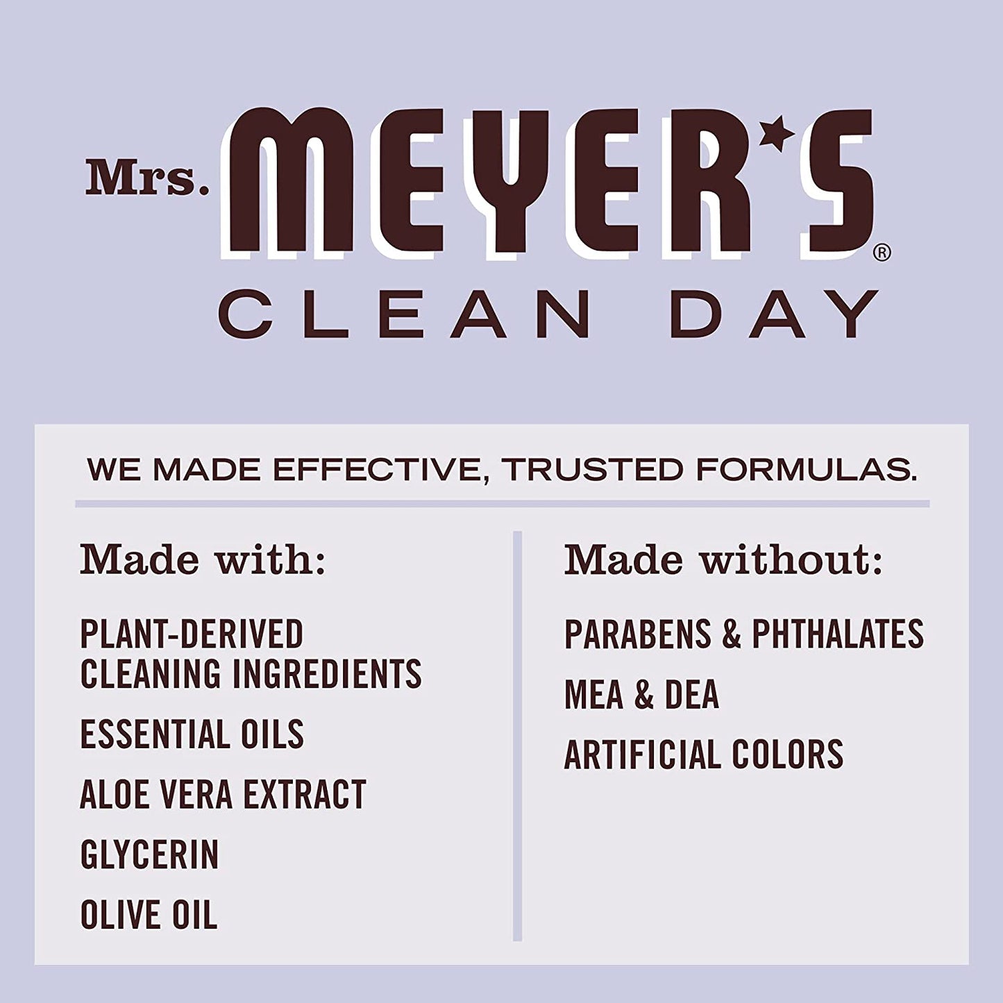 Mrs. Meyer's Hand Soap, Made with Essential Oils