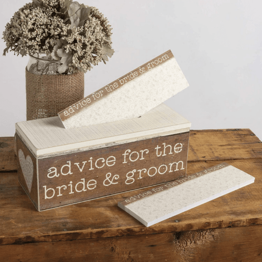 Bride and Groom Advice Box