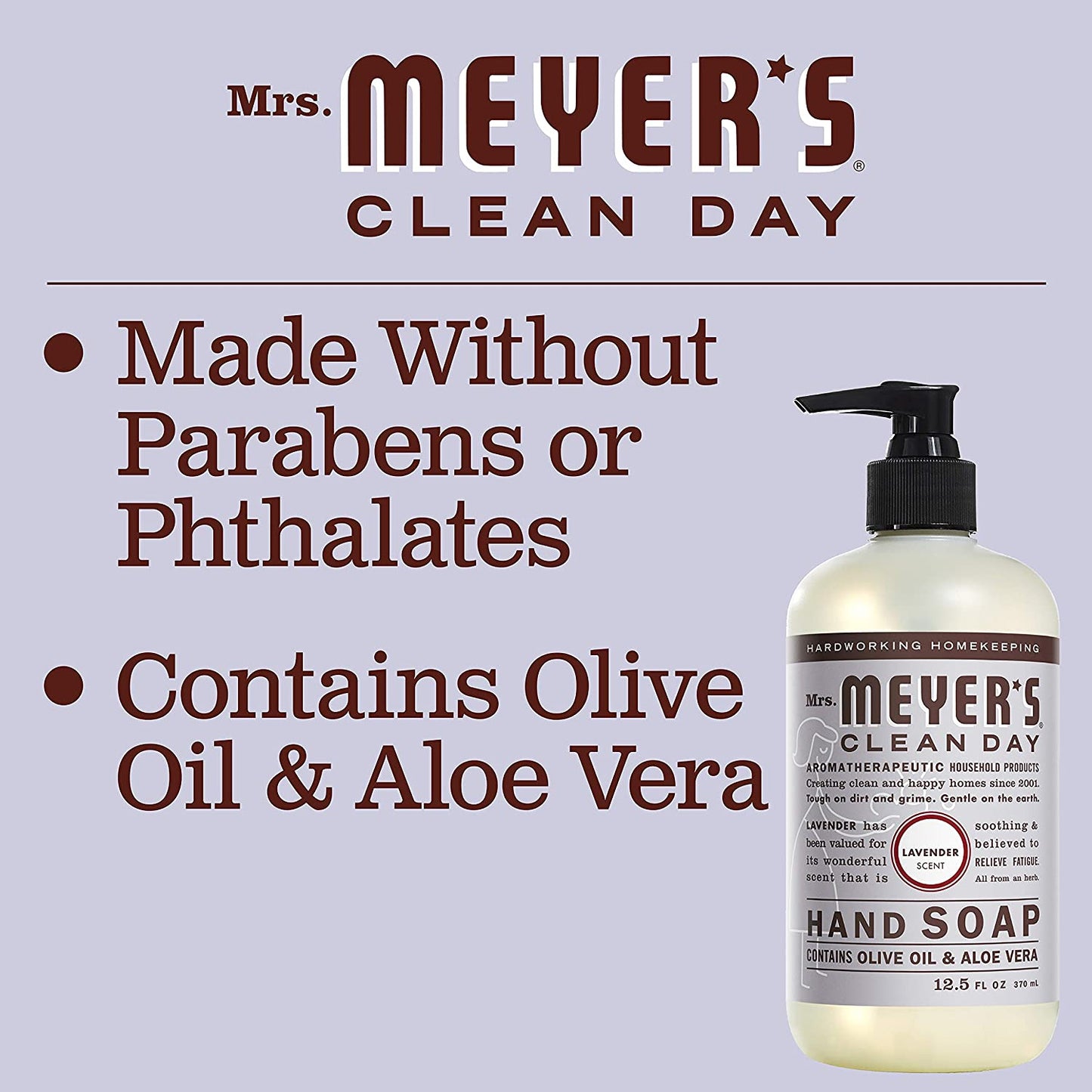Mrs. Meyer's Hand Soap, Made with Essential Oils