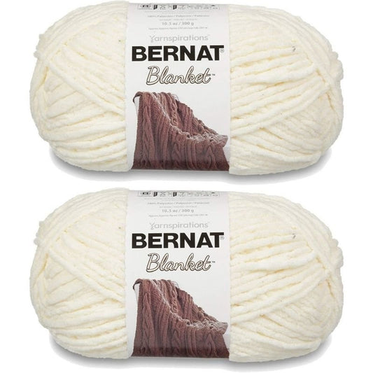 Bernat Blanket Big Ball Yarn (2-Pack) Vintage White 161110-10006